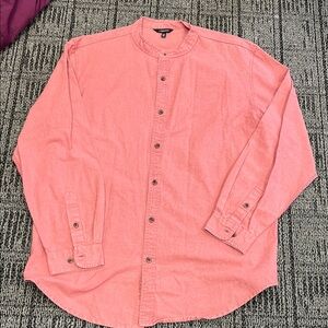 J. PETERMAN IRISH PUB SHIRT RED LADCORE INDIANA JONES VIBES! MENS LG